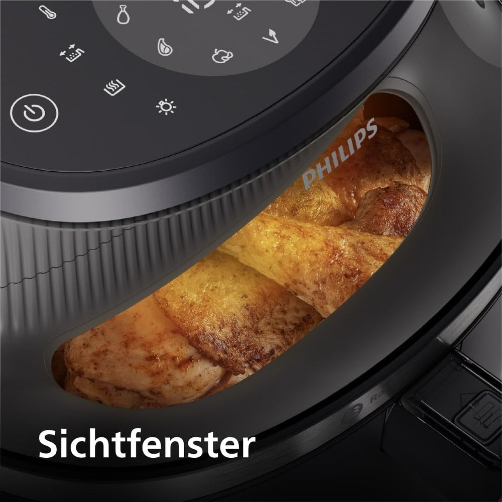 Philips Airfryer 3000 Serie 6,2 l, Kochfenster, 16 Kochfunktionen in 1, Rapidair Plus-Technologie, Fettentfernung, Rezeptanwendung Homeid Appliances Naty Shop