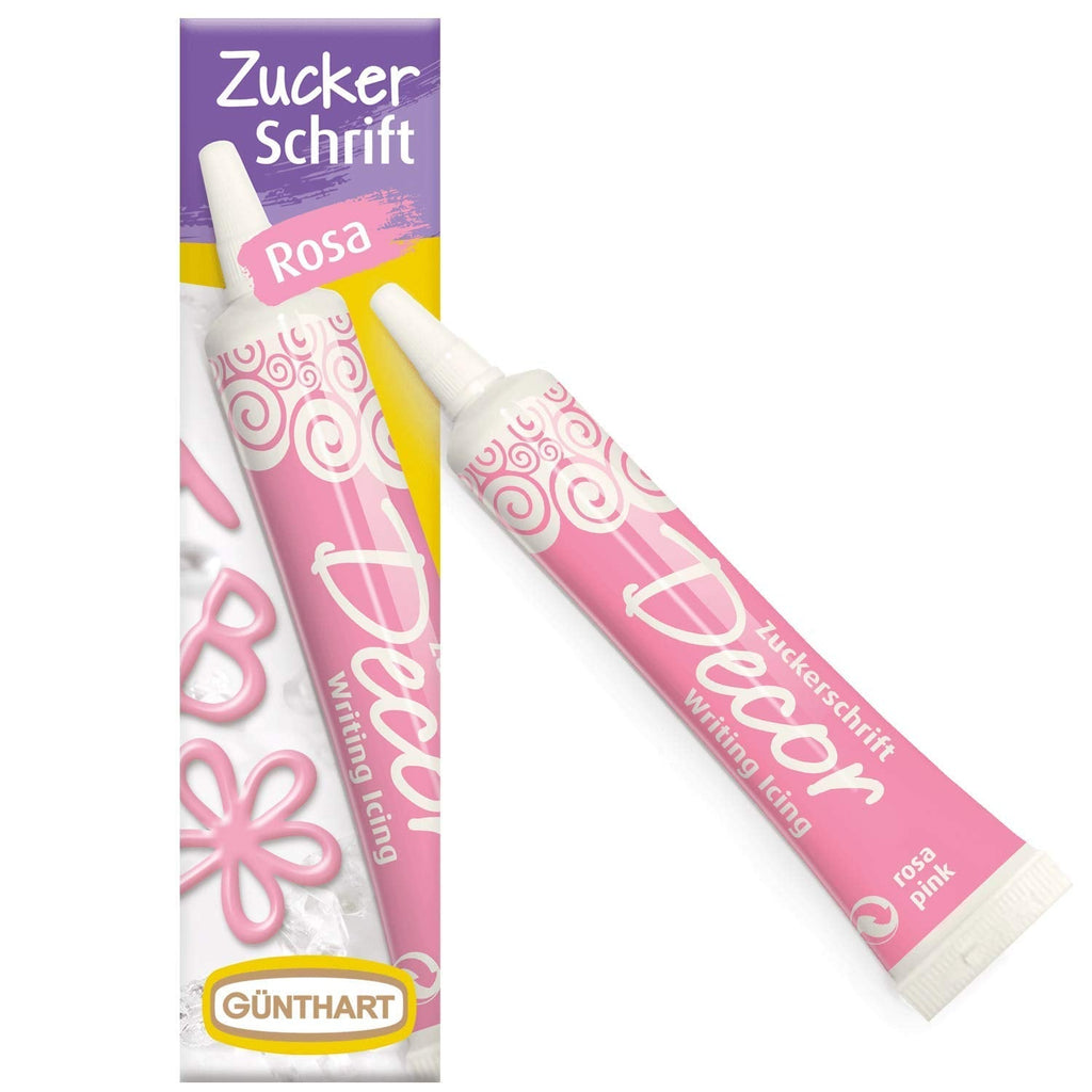 Günthart Backdecor 25 g Zahăr cu litere AUR Pentru toate deserturile în culoare aurie Fabricat din zahăr pentru litere și modele frumoase, 1 pachet (25 g)