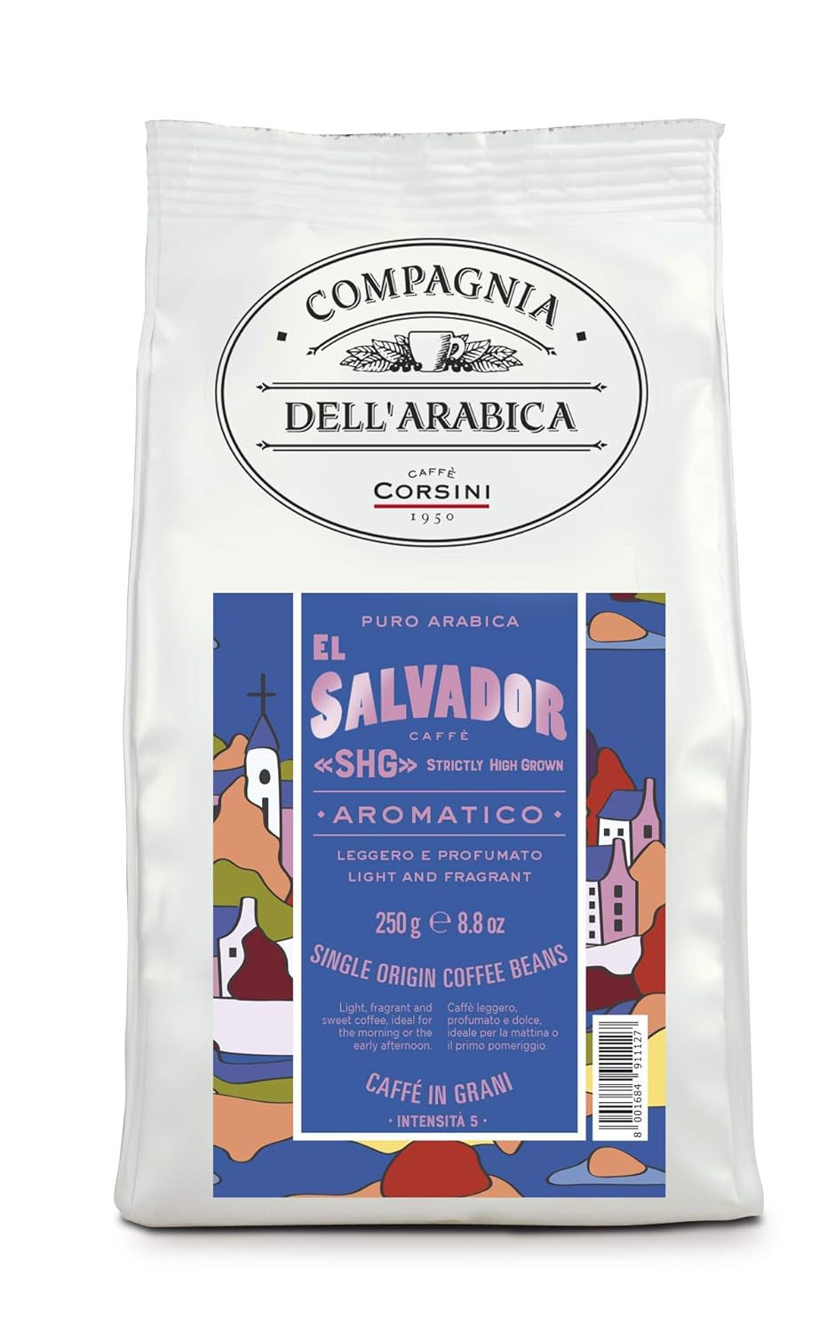 Caffè Corsini - Kaffeebohnen 3x250g Compagnia Dell'Arabica Set Guatemala/Äthiopien/El Salvador, Einzelner Ursprung, insgesamt 750g