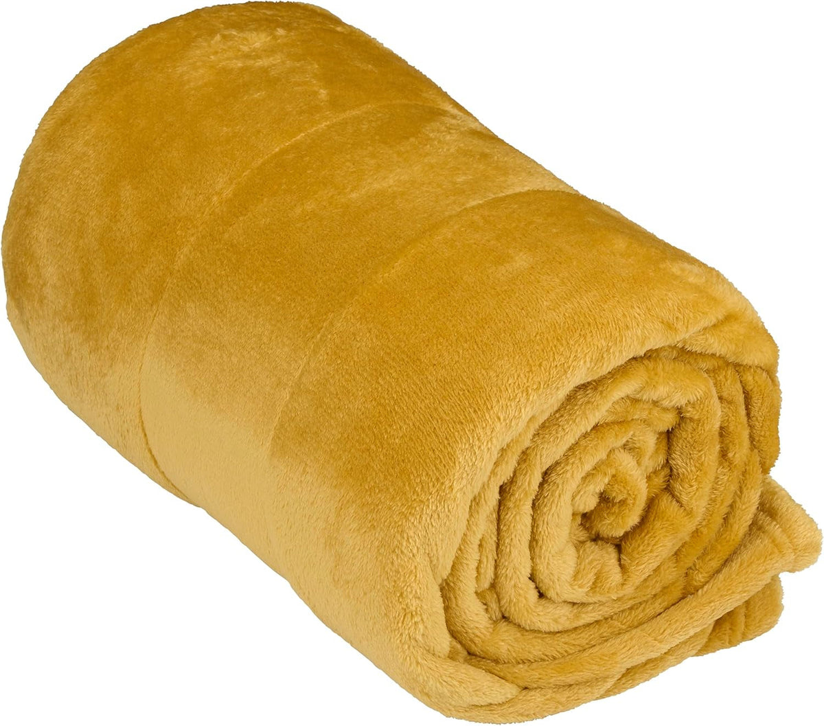 Articasa Fleecedecke 150 x 200 cm – Tagesdecke – bequeme Decke – Sofadecke – Sofadecke für 1 Person – Wohnzimmerdekoration – maschinenwaschbar – Senfgelb – Fleece/Polyester. Betten und Decken Arti Casa Standardtitel