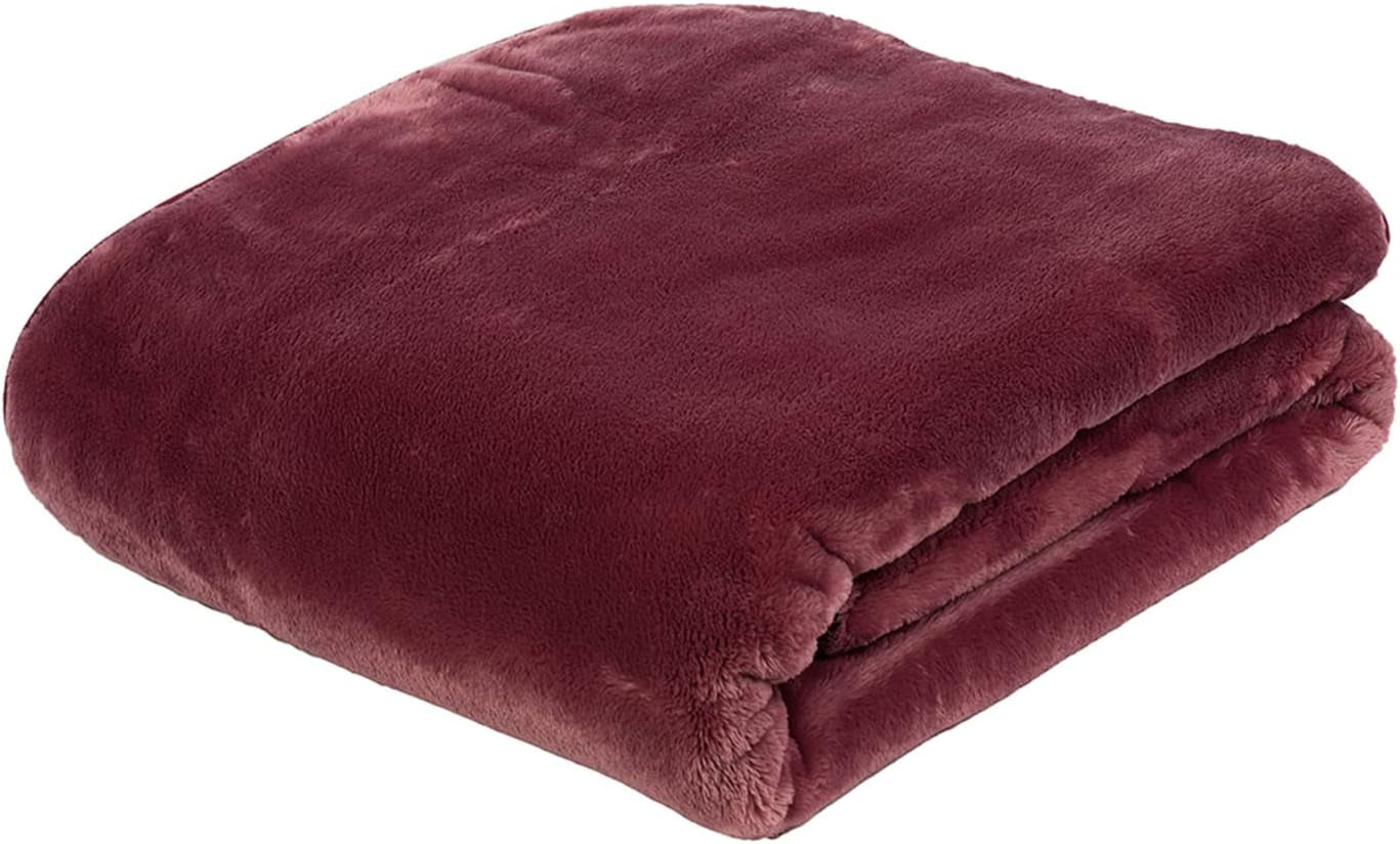 Gözze - Kuscheldecke Premium Cashmere-Feeling, 500 G/M², 180 x 220 cm - Senf Betten und Decken Besuche den Gözze-Store Beeren 130 x 170 cm