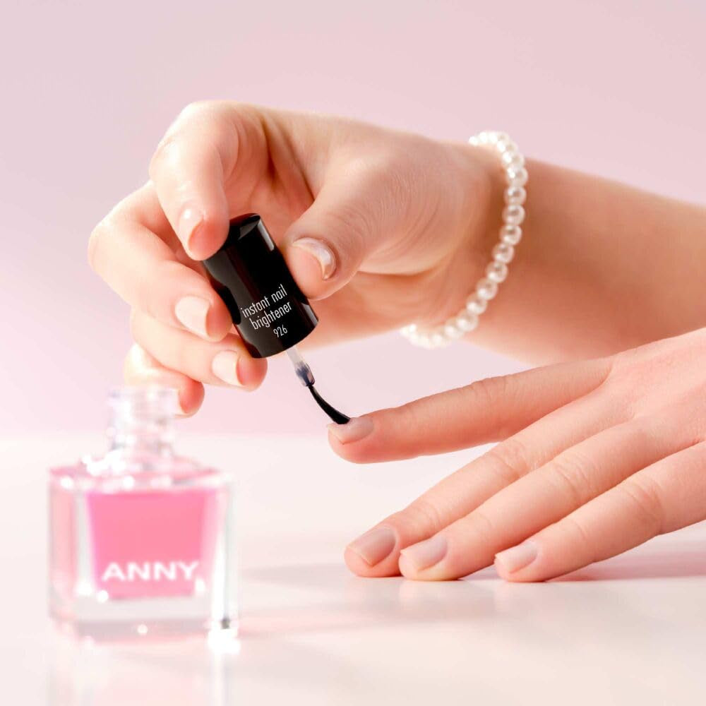 ANNY Instant Nail Brightener – Natürlicher Pflege-Nagellack mit optisch aufhellender Wirkung – 15 ml