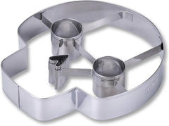 Formă de biscuiți ZENKER XXL cu craniu, argintie