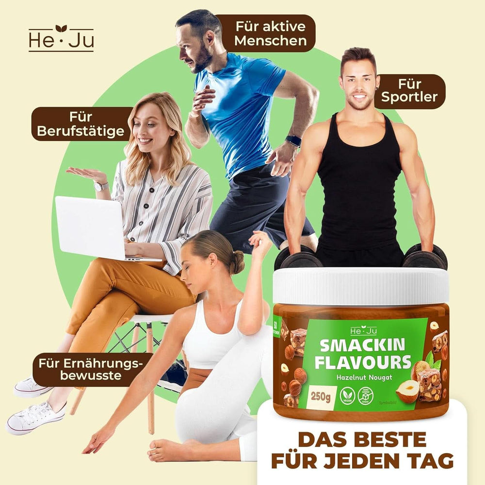 He-Ju Pulver mit Haselnuss-Lebkuchengeschmack, 250 Gramm Naty Shop Flavors