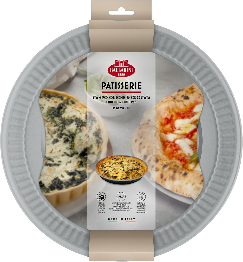 Ballarini, Backform, verschiedene Modelle Formen und Backbleche Naty Shop Graue Quiche-Tarteform 28 cm