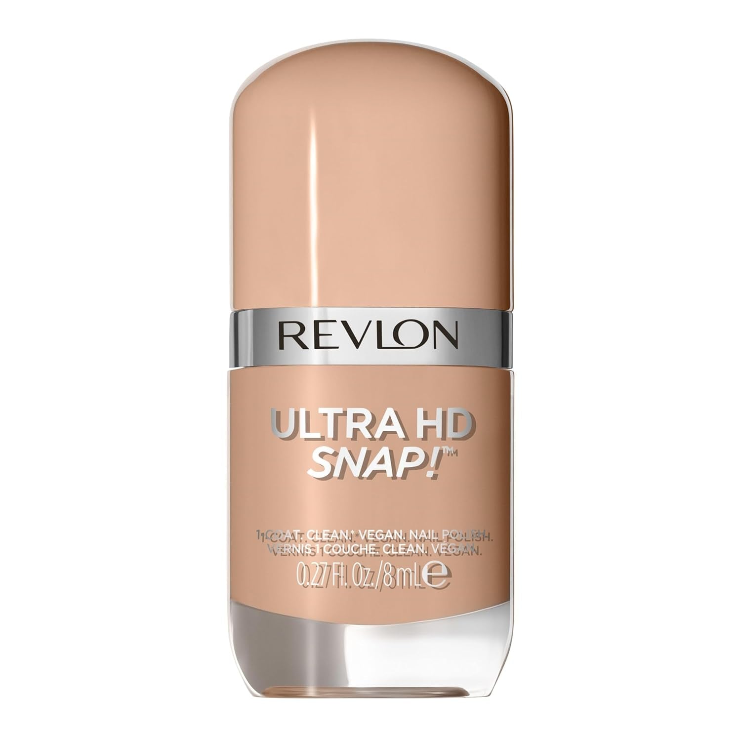Revlon Ultra HD Snap Nagellack, langlebig, vegane Formel, schnell trocknend, einschichtig, volle Deckkraft, Farbe (8 ml), Hot Stuff (007), Unisex