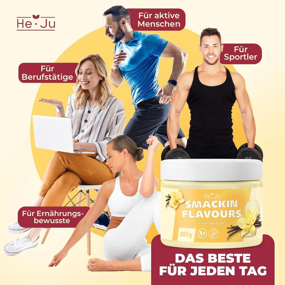 He-Ju, Pulver mit Vanillegeschmack, 250 Gramm Aromen Naty Shop