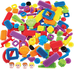 Stickle Bricks, Big Builder Konstruktionsset, Über 125 Teile, Fördert Kreativität & Motorik, Sicher & langlebig, Praktische Aufbewahrung, Für Kinder ab 18 Monaten
