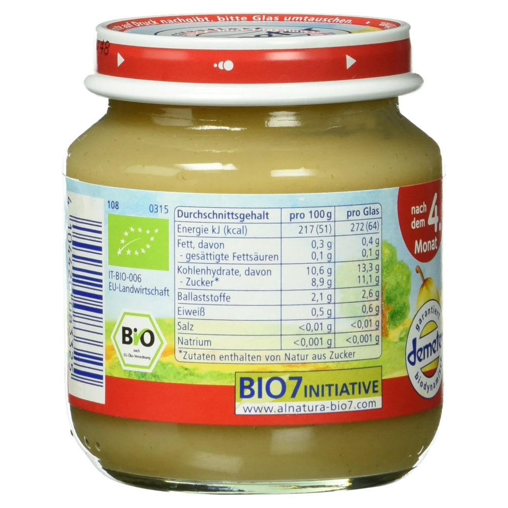 Bio Birne pur, nach dem 4. Monat, 125g