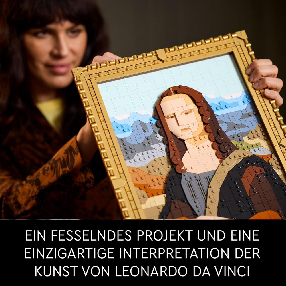 LEGO Art Mona Lisa, Erwachsenenset, Leonardo Da Vinci-Gemälde zum Aufhängen, kreative Aktivität für Männer und Frauen, Geschenk für Kunstliebhaber, italienische Renaissance-Kunst 31213 Bausets Besuchen Sie den LEGO-Store
