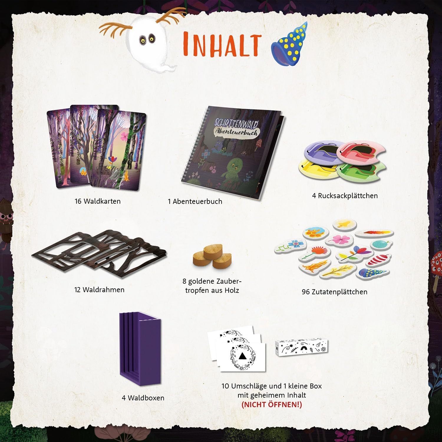 Kosmos 685027 Wald der Schatten, Kooperatives Spiel für 2-4-Jährige ab 7 Jahren, Brettspiel für Kinder, Mit hervorragendem 3D-Material, In 18 Kapiteln mit ca. 15 Minuten Spielzeit