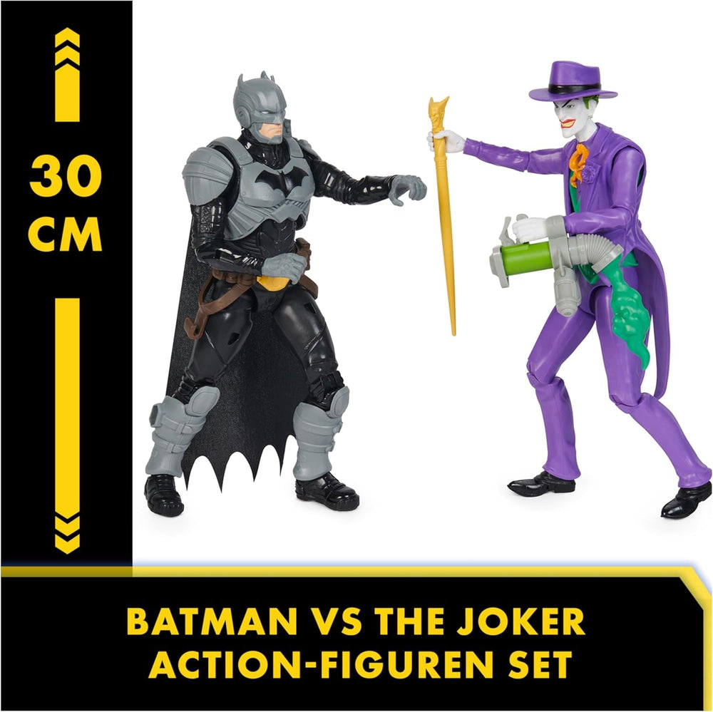 DC Batman Adventures Batman Vs the Joker Action Figure Set, 30 cm - 2 figuri complet mobile cu 12 elemente de echipament pentru jocuri de rol captivante, jucărie pentru copii cu vârsta de peste 4 ani Action figures Naty Shop