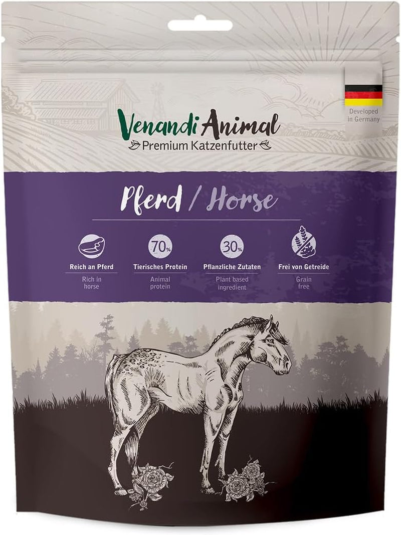 Venandi Animal - Hrană premium pentru pisici - Miel, cu multă carne proaspătă, hrană uscată, fără cereale 1 pachet (1 X 1,5kg)