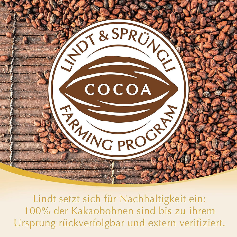 Lindt weiße Schokoladenkugeln LINDOR | 137g Beutel | Ca. 10 weiße Schokokugeln mit zartschmelzender Füllung | Geschenk aus Schokolade | Schokoladengeschenk