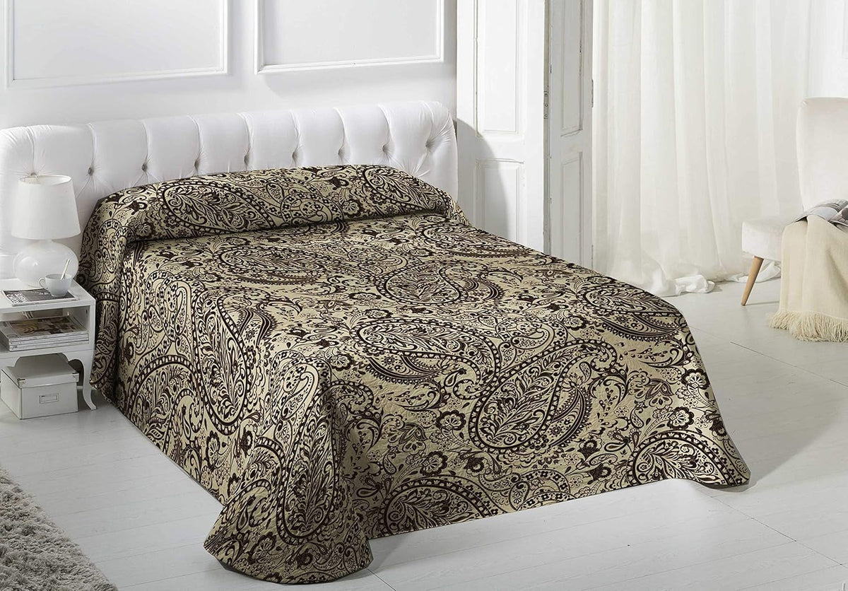 VIALMAN Leichte Decke Sofia 29, Baumwolle Polyester, Braun, Cama 135: 230 x 270 cm Betten und Decken Besuche den VIALMAN-Store Brown Cama 135: 230 x 270 cm