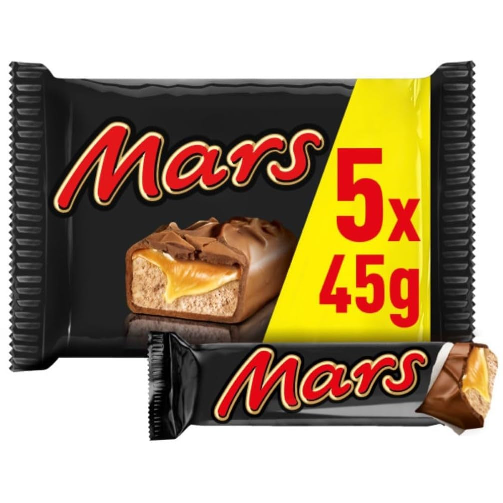 Mars Schokoriegel, Karamell, Schokolade, 1 Packung à 5 Riegel (1 x 225 g)