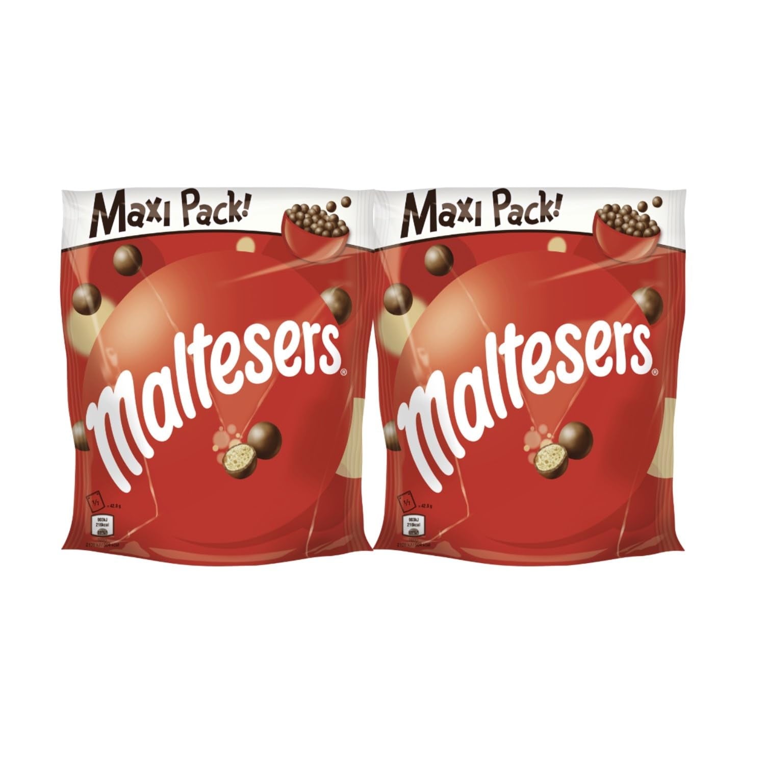 Maltesers, Schokokugeln mit knusprig-leichtem Kern, luftiger Schoko-Snack, 1 Packung (1 x 300g)
