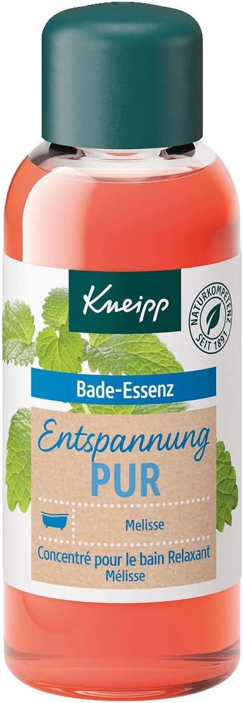 Kneipp Bade, Badeöl mit natürlichem ätherischem Öl der indischen Melisse und Zitronenmelissenextrakt, 100 ml Naty Shop