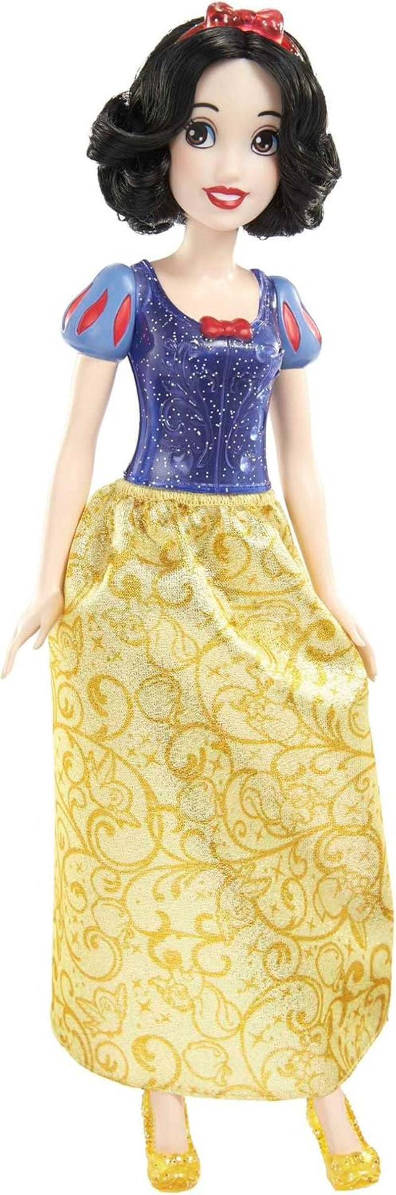 Mattel Disney Princess Toy Snow White Bewegliche Puppe mit glitzernder Kleidung und Accessoires, von Disney-Filmen inspiriertes Geschenk für Kinder HLW08 Naty Shop Dolls