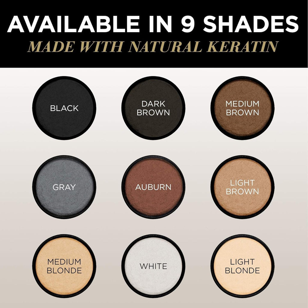 Păr împrăștiat de culoare maro închis pentru un păr mai plin în câteva secunde, pudră de păr pentru un aspect autentic, păr de vărsare pentru pierderea părului pentru bărbați și femei, 55g Ingrijirea parului Naty Shop