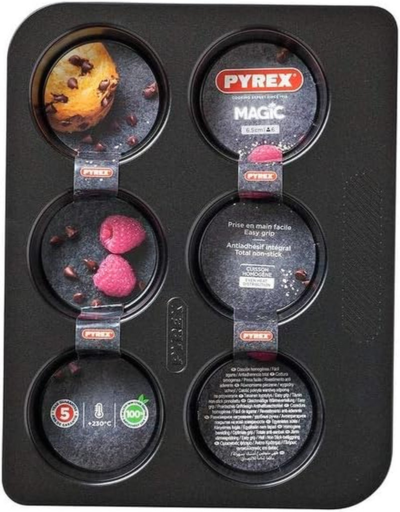 Pyrex Magic Muffin Tava pentru 6 Briose Matrite si tavi pentru copt Naty Shop