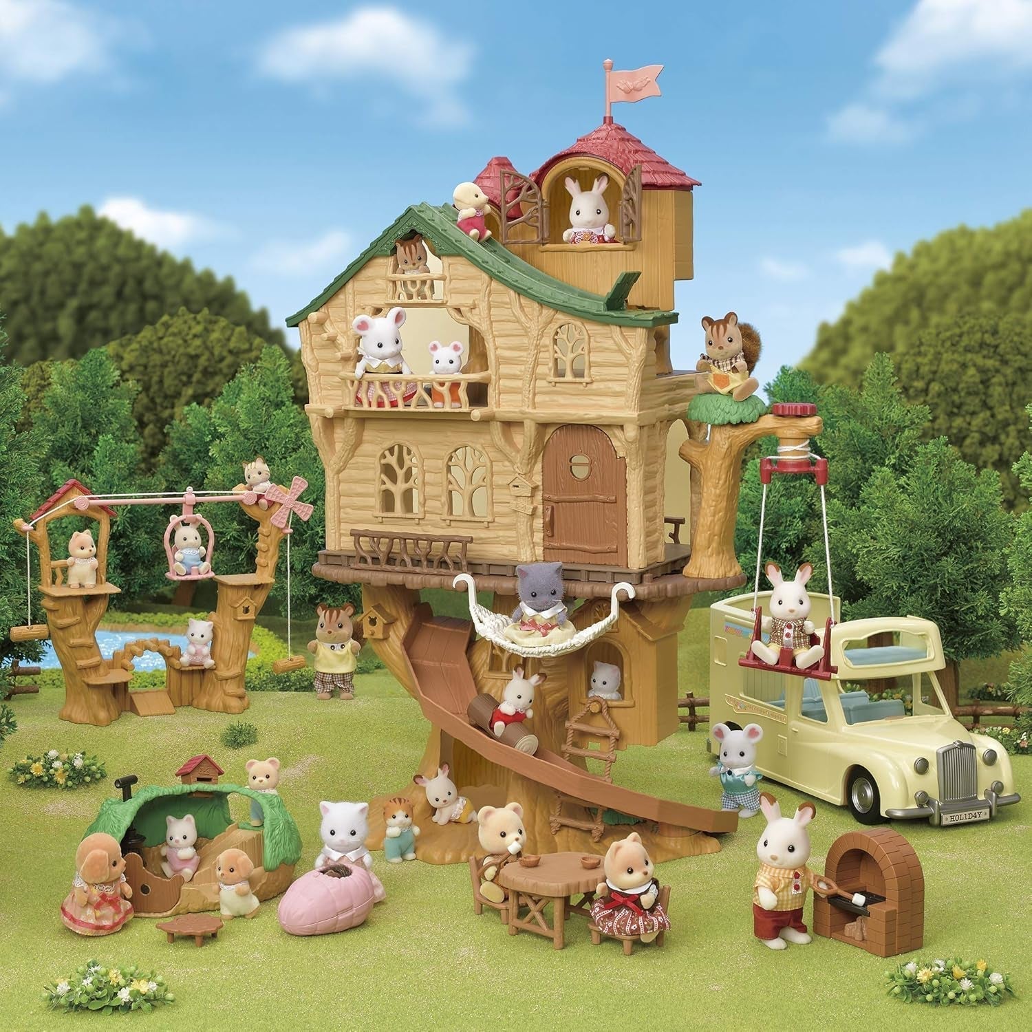 Sylvanian Families 5494 Adventure Tree House – Puppenhaus-Spielset Puppenhäuser Naty Shop