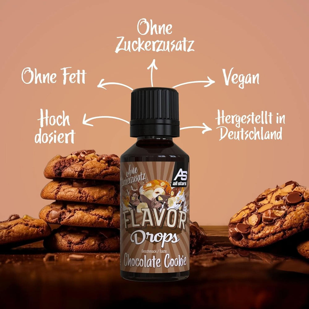 ALL STARS Flavour Drops, Aromatisierte Drops ohne Zuckerzusatz und ohne Kalorien – Süße und Aroma für Lebensmittel, 30 ml Süßstoffe Naty Shop