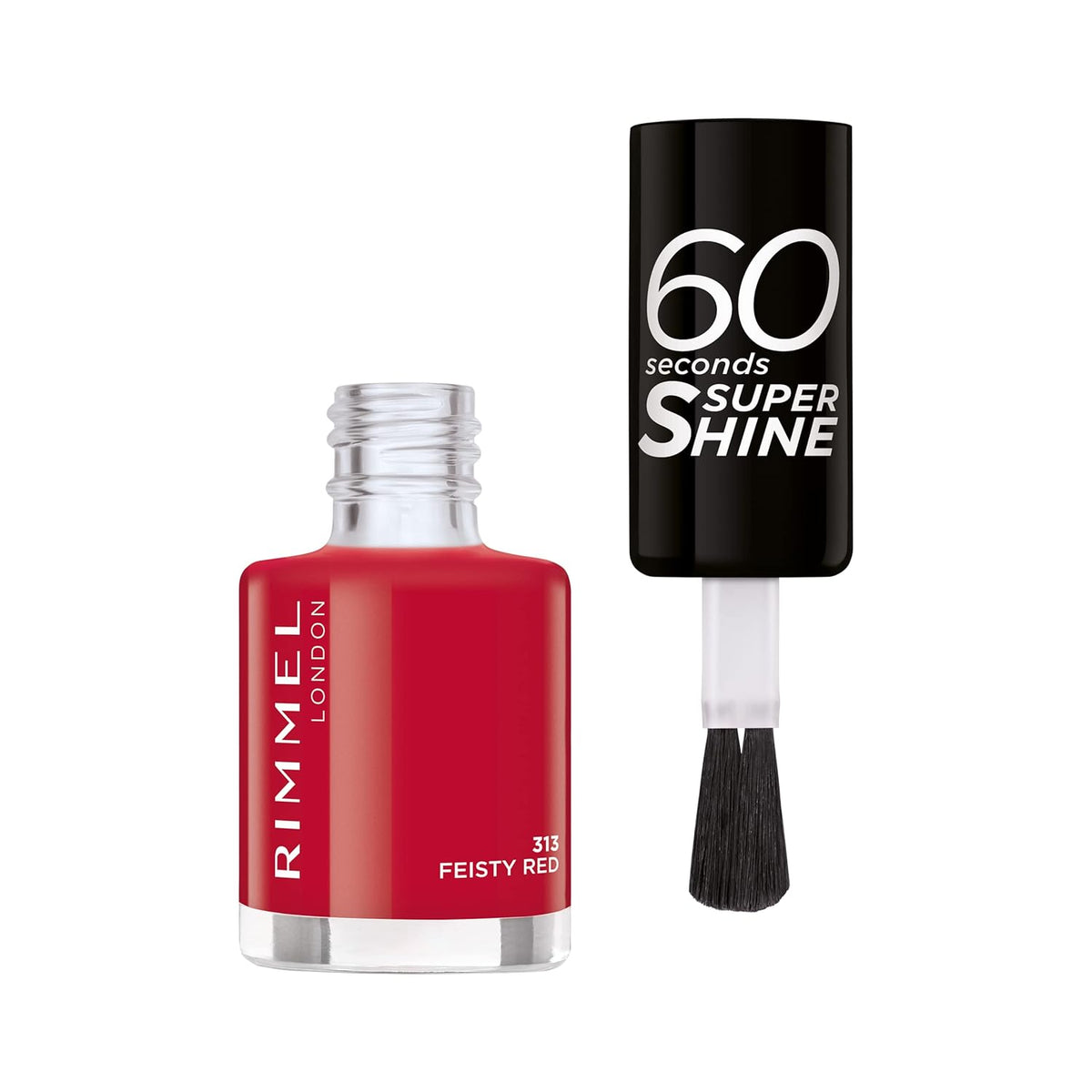 Rimmel 60 Seconds Super Shine Nagellack – 313 Feisty Red