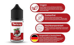 Twizzy, Konzentriertes Kirscharoma, 30 ml Aromen Naty Shop