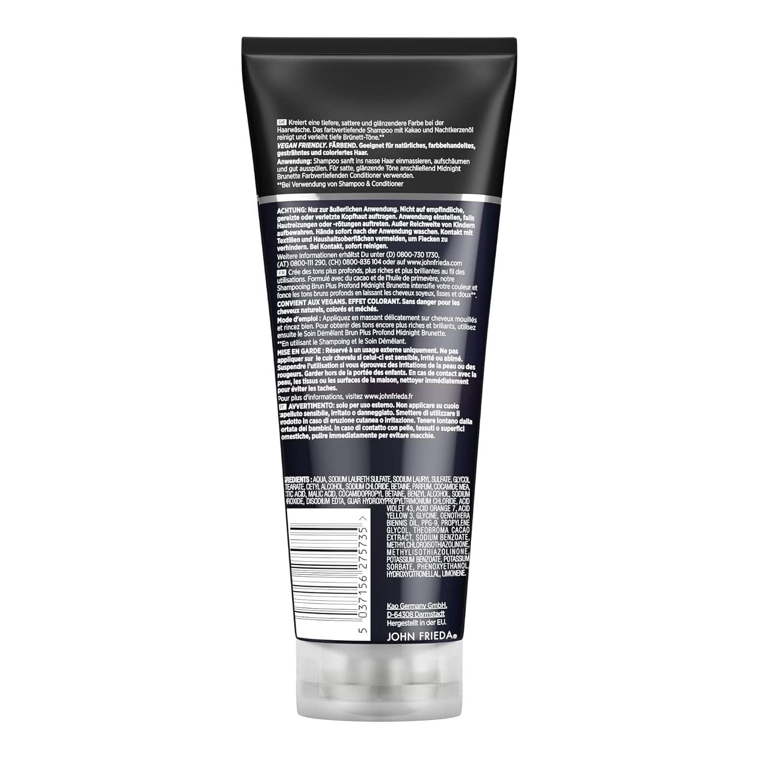 John Frieda - Midnight Brunette Shampoo, 250 ml Duș și baie Naty Shop