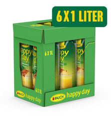 Rauch Happy Day Ananas | Explosion tropischer Aromen | Hergestellt aus 100 % konzentriertem Ananassaft | 6 x 1 Liter, Tetra Prisma Alkoholfreie Getränke Naty Shop