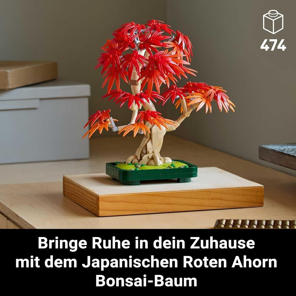 LEGO Botanicals Japanischer Rotahorn – Bonsai-Baum – Kunstpflanzen-Set mit roten und orangefarbenen Blättern, plus Schale – Heimdekoration – Geschenkidee für Erwachsene – 10348 Bausets Besuchen Sie den LEGO-Store