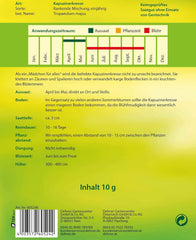 Dehner Blumen-Saatgut, Kapuzinerkresse, "Rankende Mischung", 5Er Pack (5 X 10 G)