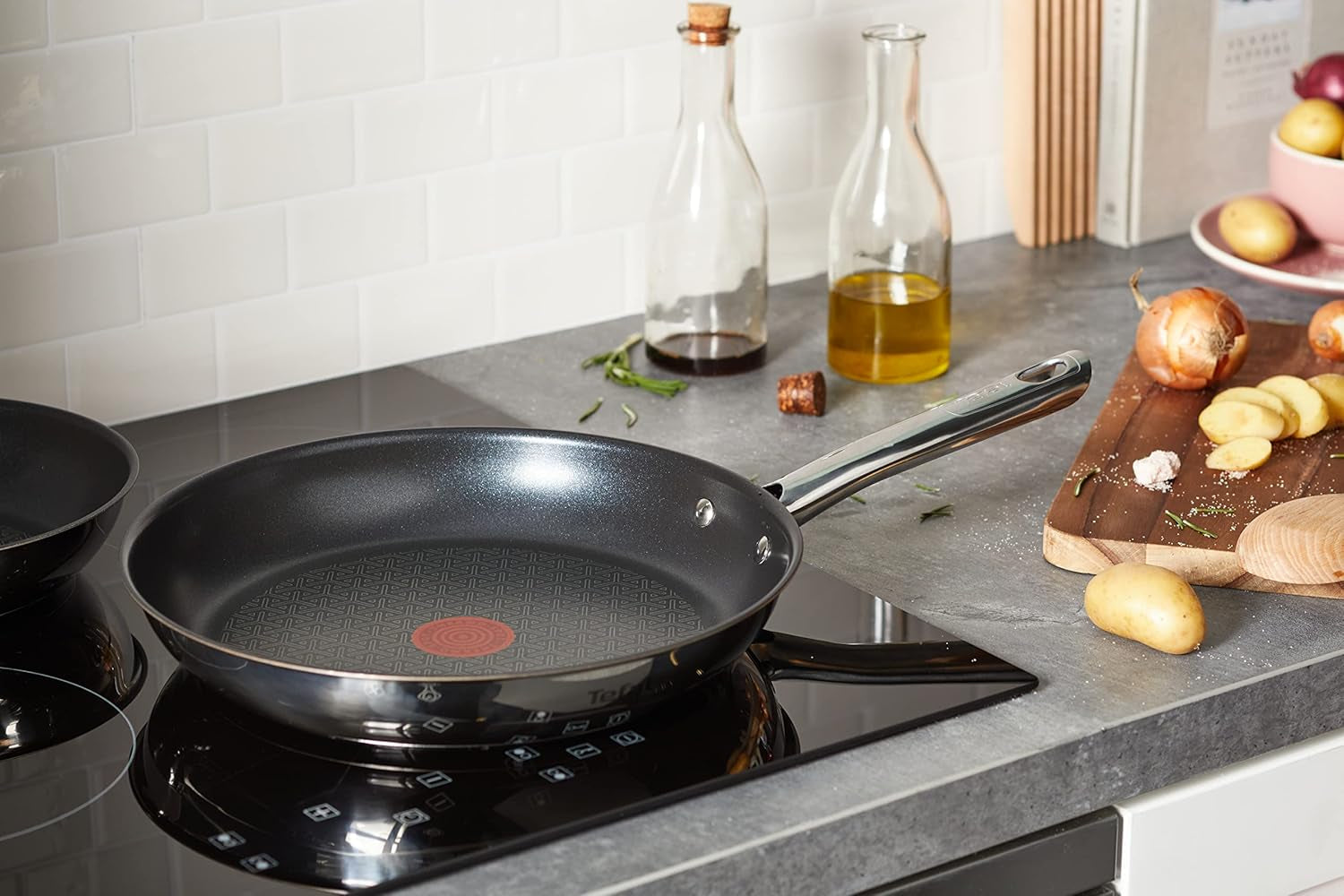 TEFAL DUETTO Pfannenset 3-teilig 20/24/28 cm, Induktion Töpfe und Pfannen Naty Shop