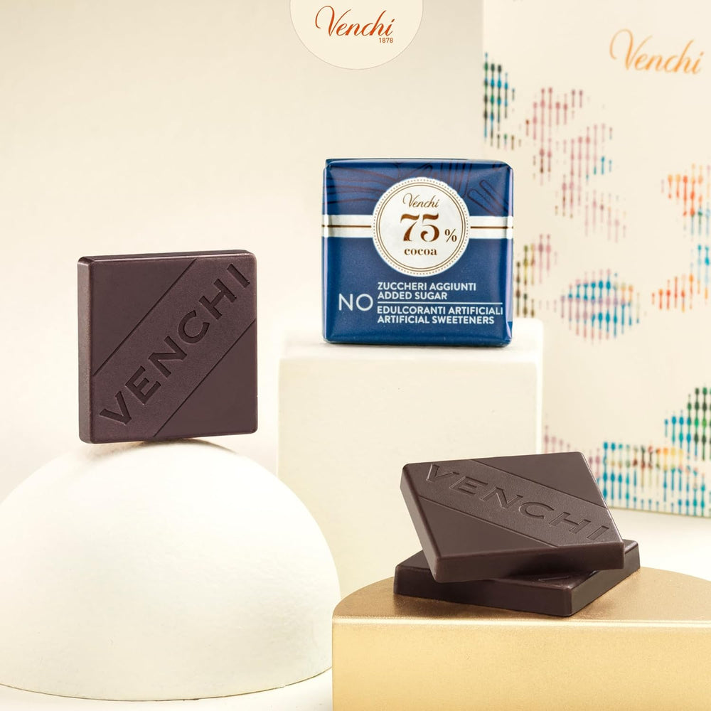 Venchi – Granblend Extra Black 75 % OHNE Zuckerzusatz, 1 kg – OHNE künstliche Süßstoffe – glutenfrei – vegan