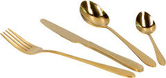 HOMLA Abele Besteckset Für Vier Personen 16-Teilig Edelstahl Hygienisch Elegant Leicht Zu Reinigen Gold Kitchen Naty Shop Golden