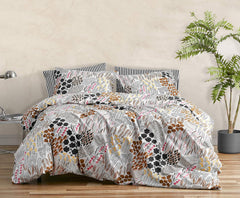 MARIMEKKO Set de lenjerie de pat Queen, lenjerie de pat din bumbac percale cu fețe de pernă asortate, decor de casă pe tot parcursul anului (Pieni Letto, Multicolor, pat Queen size) Plapumi si pilote Naty Shop Regina