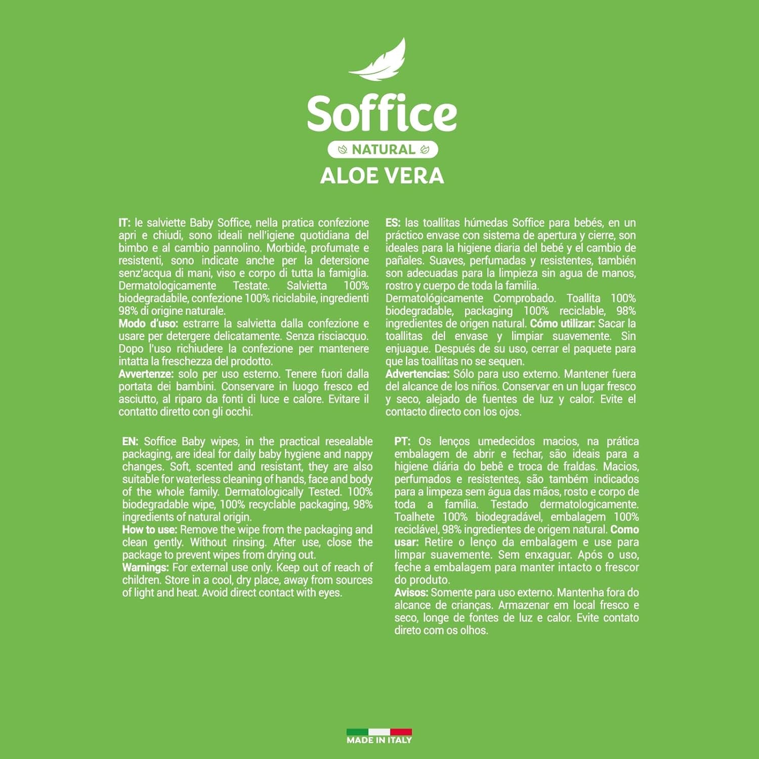 Reinigungstücher für Babys und Kleinkinder – Feuchtigkeitsspendende Formel für die tägliche Hygiene von Babys und Kleinkindern – 12 Packungen mit 64 Tüchern