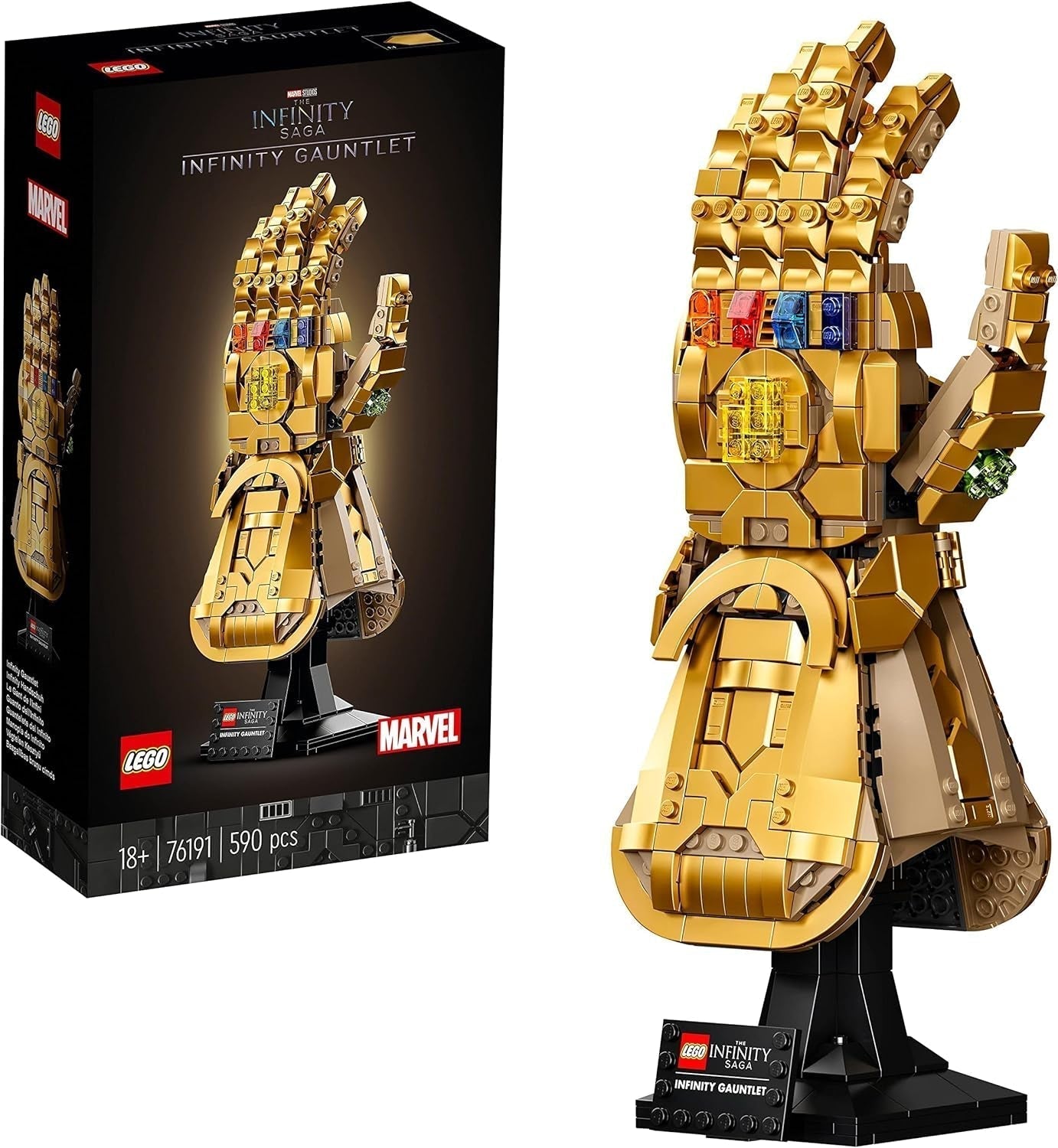 LEGO 76191 Marvel Super Heroes Infinity Glove Avengers Thanos Glove Modellbauset für Erwachsene Fanartikel Geschenk für Männer Frauen Sie Ihn Bausets Besuche den LEGO-Store Single
