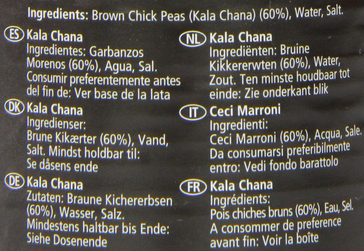 - Braune Kichererbsen (aus der Dose), 12er Pack (12 x 400g)