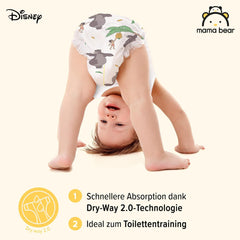 Amazon-Marke: Mama Bear Disney Größe 6 (15+ kg) – Monatspackung, Weiß, 120 Stück (2 Packungen mit 60 Stück)
