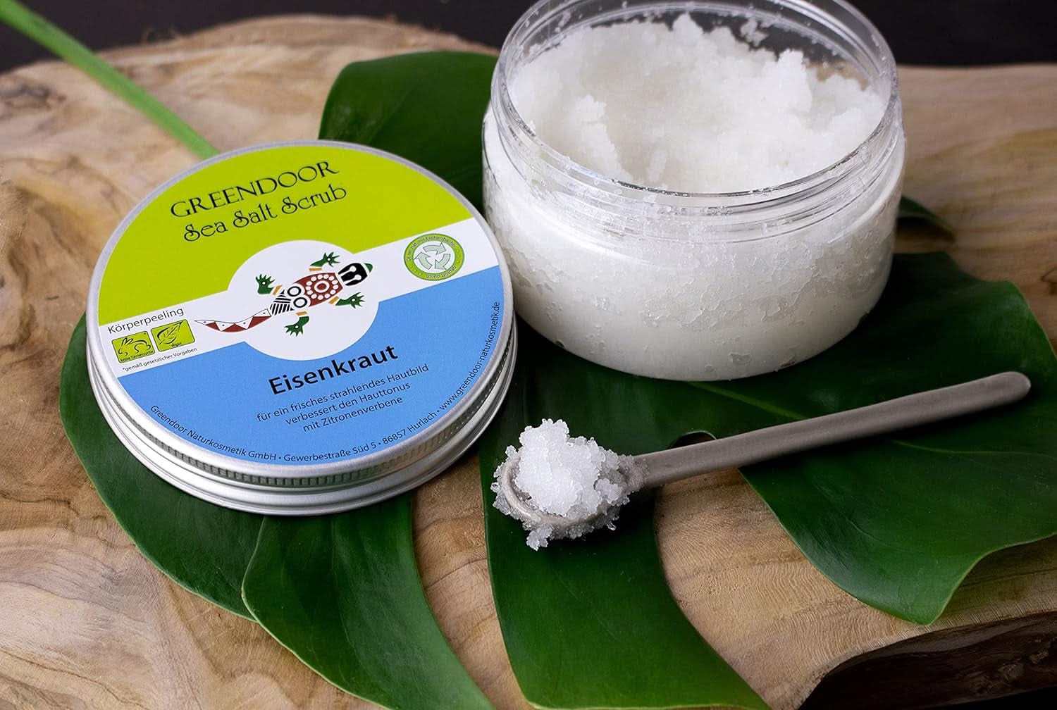 GREENDOOR Body Scrub, Vegan, Parfum de lămâie, 280 g Cosmetice si Infrumusetare Naty Shop