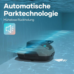 AIPER Scuba SE Poolroboter, kabelloser Poolreiniger mit Akku, 90 Minuten Reinigungszeit, automatische Reinigung mit Selbstparkfunktion, leichter Poolreiniger, ideal für Pools mit flachem Boden