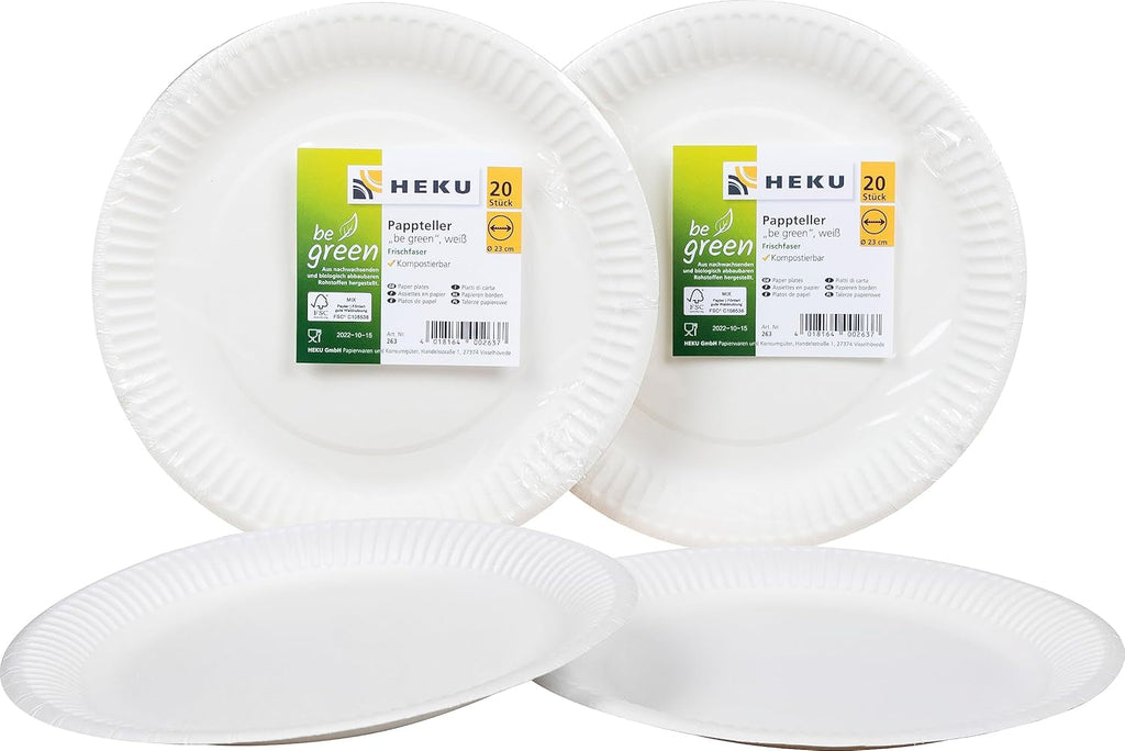 HEKU 191-pcs. Set petrecere SUA I Farfurii de hârtie Ø23Cm, cești roșii, șervețele cu 3 straturi 33X33Cm, culegător de decorațiuni, lanț de fanioane 10M I Perfect pentru petreceri tematice și sărbători naționale