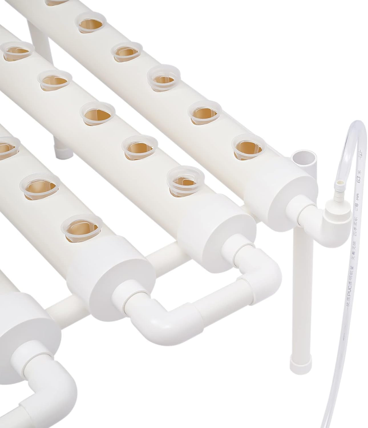 Hydroponische Systeme Grow Set Hydrokultur Pflanze Gemüse Hydroponische Pflanzen BewäSserung System Garten Kit Garden Tool Pflanze Sites Growing Hydroponics Hydroponisches Anzuchtsystem 54LöCher 6Rohr