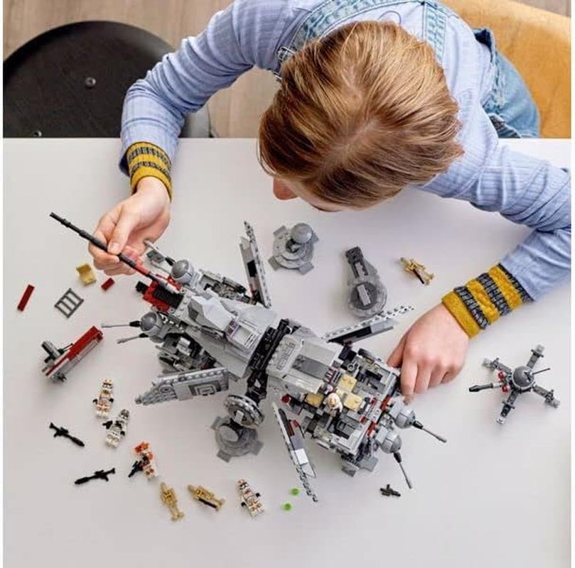 LEGO Star Wars At-Te Walker Mobiles Spielzeugmodell-Minifigurenset mit 3 Clone Troopers, Battle Droids und Dwarf Spider Droid 75337 Building Sets Besuchen Sie den LEGO-Store