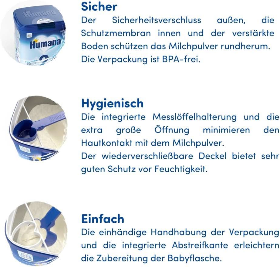 Humana PROBALANCE 2 Folgemilch, nach dem 6. Monat, 750 Gramm Mutter und Kind Naty Shop