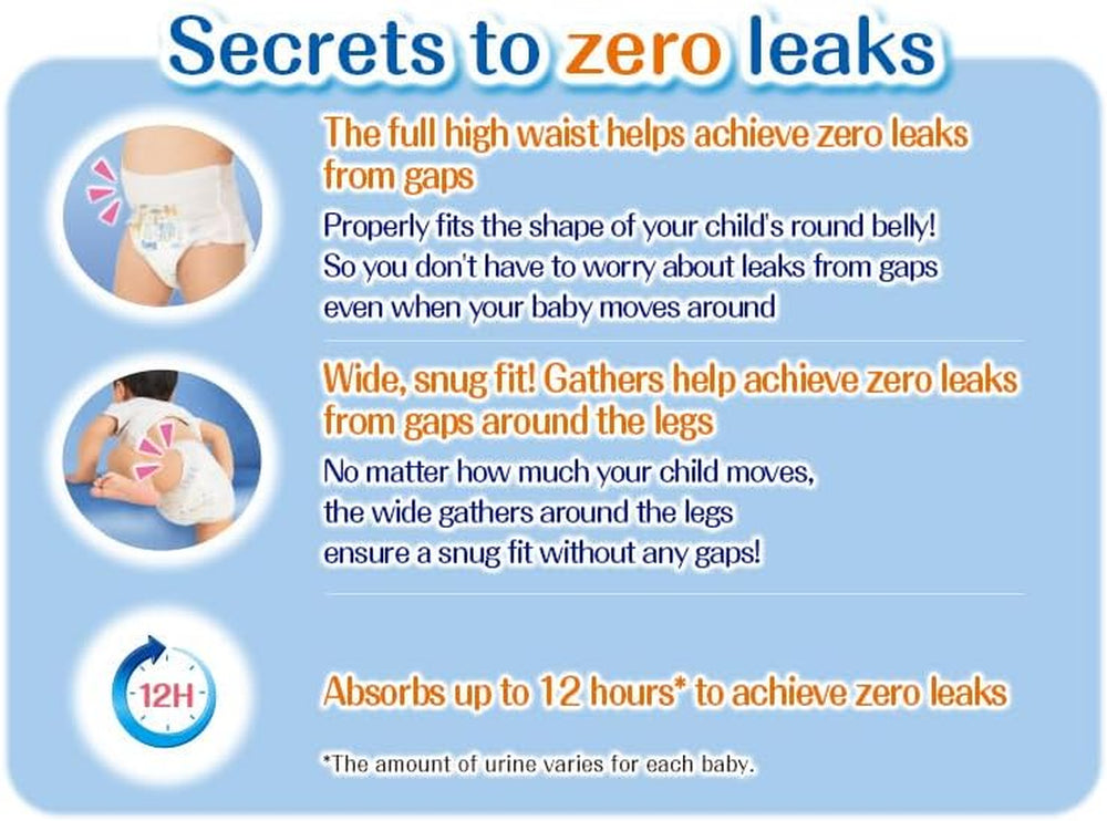 PBL Windeln für Mädchen (12–22 kg) – Windeln für Mädchen, 1–5 Jahre, 38er-Pack, Größe 4, Urinschutz und Stuhlschutz, wasserdicht, Cartoon-Muster, Einwegartikel, frei von Parabenen, 35 cm x 34 cm x 11 cm