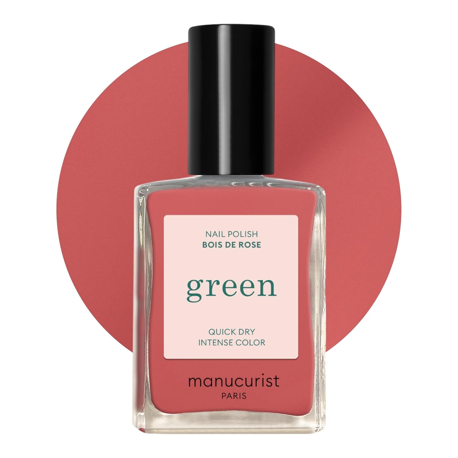 Manucurist Green – Rosy Beige Shell Beige Nagellack – Schnell trocknender Nagellack – DIY-Nägel – Vegan 12-Free – Pflanzenbasiert – Nagellack – Hergestellt in Frankreich