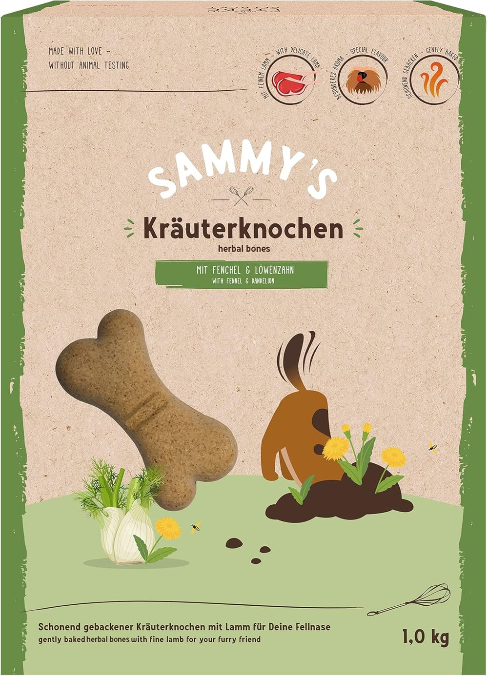 Sammy's Müsli-Münzen | Knusprig gebackene Snacks für Hunde | 5 Körner-Müsli-Münzen für Ihren großen pelzigen Freund (30 kg+) | 1 kg